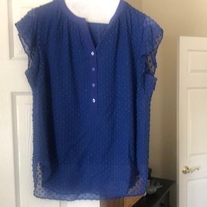 J. Crew Swiss dot blouse